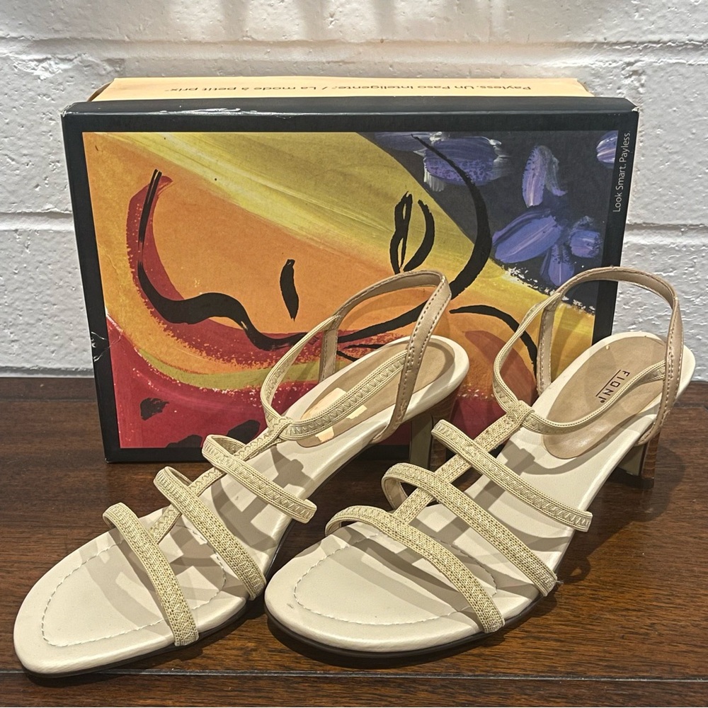 Fioni Size 6 Women’s Sandal Strapped Heels w/ Original Box